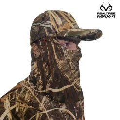 QuikCamo 2-in-1 FRONT Face Mask And Hat | Max-4