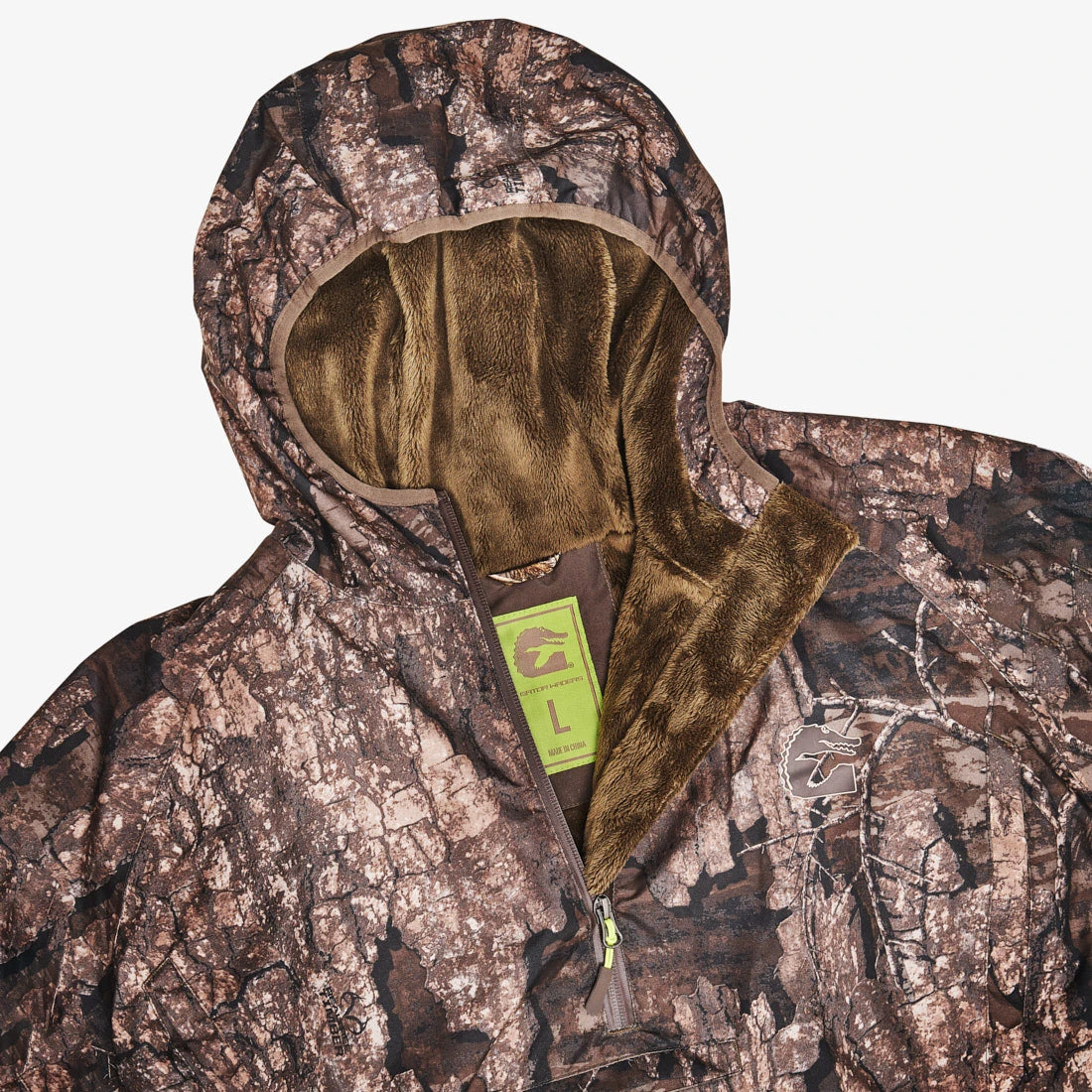 Gator Waders - Waterproof 1/2 Zip Bog Hoodie | Mens - Realtree Timber 5 Gator Waders - Waterproof 1/2 Zip Bog Hoodie | Mens - Realtree Timber - Image 3