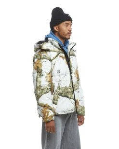 The Very Warm Hooded Puffer Snow Camo Unisex Realtree Jacket | EDGE Colors -Camouflage Sales Shop 138781001 00819.1696266494