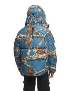 The Very Warm Hooded Puffer Slate Blue Camo Unisex Realtree Jacket | EDGE Colors -Camouflage Sales Shop 138781123 72118.1696266776
