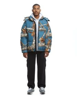 The Very Warm Hooded Puffer Slate Blue Camo Unisex Realtree Jacket | EDGE Colors -Camouflage Sales Shop 138781129 07914.1696266776
