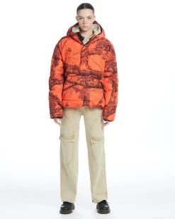 The Very Warm Anorak Puffer Orange Camo Unisex Realtree Anorak Jacket | EDGE Colors -Camouflage Sales Shop 138781239 61790.1696267051