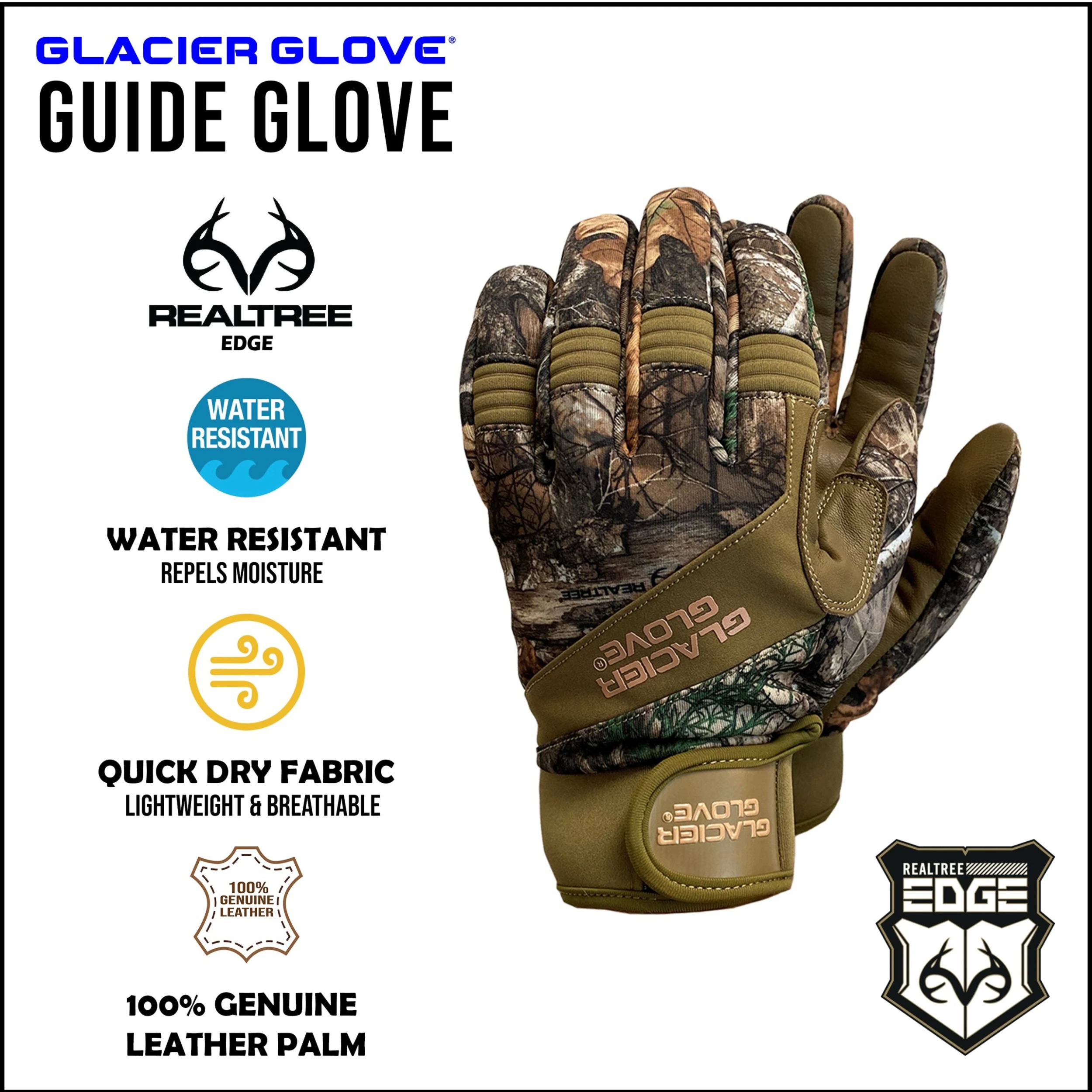 Glacier Glove Guide Unisex Realtree Glove | EDGE 4 Glacier Glove Guide Unisex Realtree Glove | EDGE - Image 2