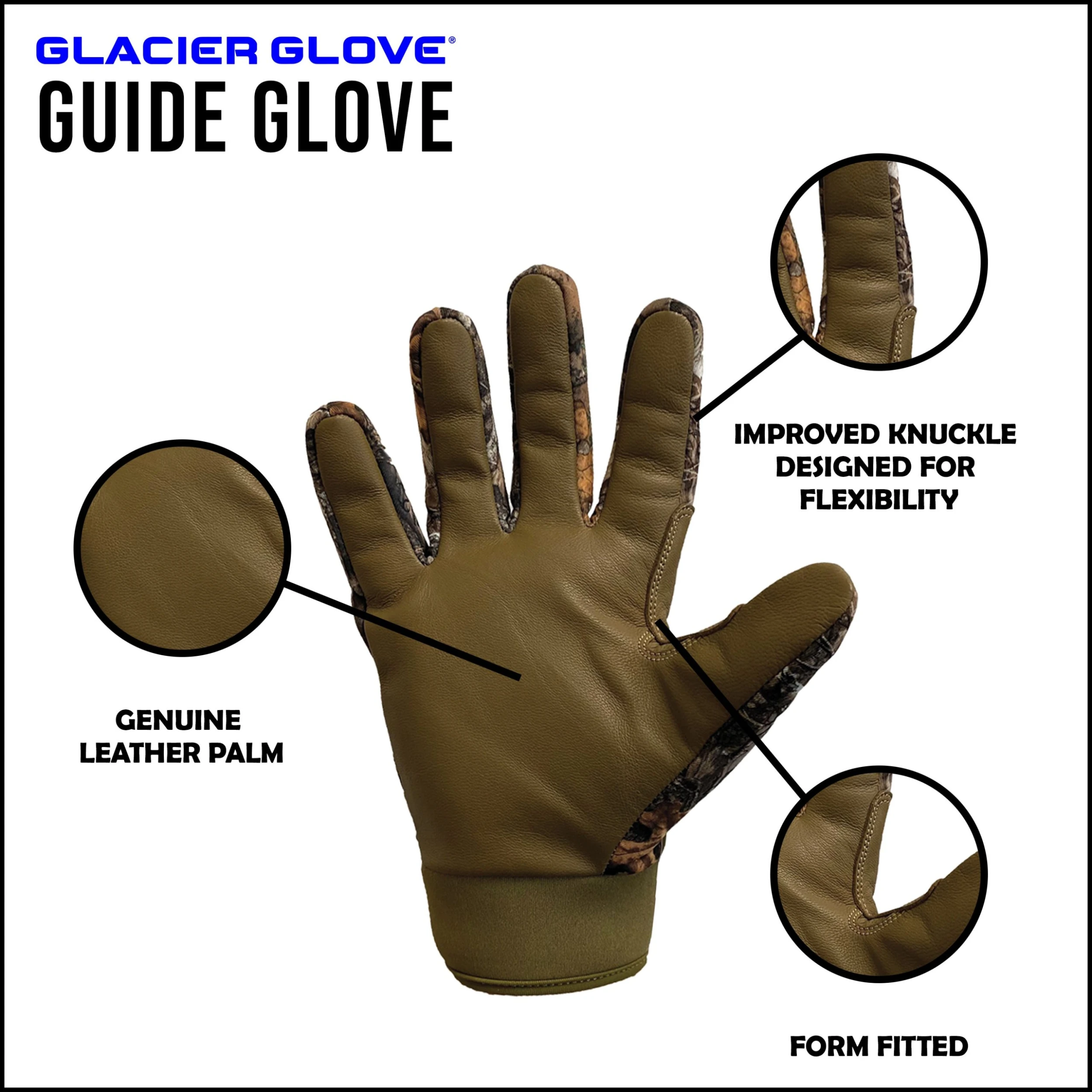 Glacier Glove Guide Unisex Realtree Glove | EDGE 5 Glacier Glove Guide Unisex Realtree Glove | EDGE - Image 3