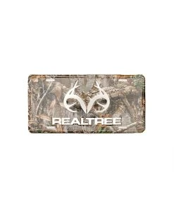 Realtree Camo Antler Logo License Plate | EDGE