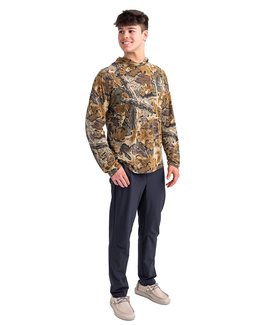 Realtree Bamboo Men's Long Sleeve Hooded Shirt | Advantage Classic - Image 4