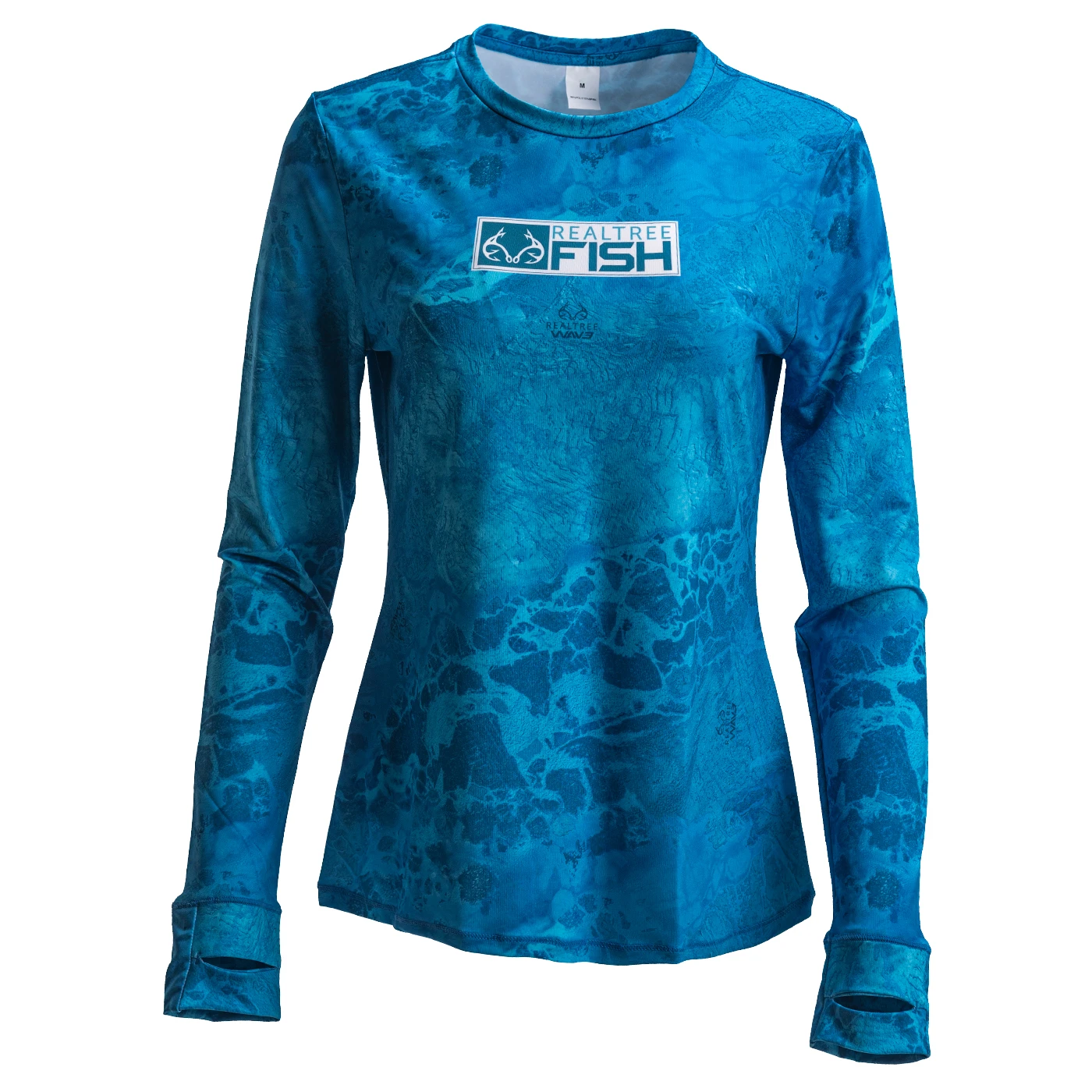 Realtree Women's RTF Blue Long Sleeve Performance Shirt | Wav3 8 Realtree Women's RTF Blue Long Sleeve Performance Shirt | Wav3 - Image 6