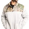 Men's Cash Performance Fleece 1/4 Zip Jacket | EDGE 2 Men's Cash Performance Fleece 1/4 Zip Jacket | EDGE -Camouflage Sales Shop C11209 GY FRONT 84108.1692994889