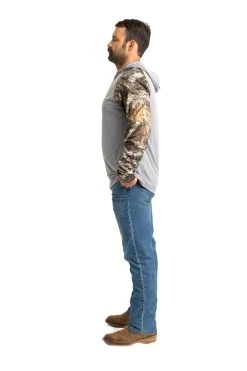 Realtree Men's Folsom Performance Hooded Long Sleeve Tee | EDGE 12 Realtree Men's Folsom Performance Hooded Long Sleeve Tee | EDGE -Camouflage Sales Shop C11210 GY detail3 24360.1693249564