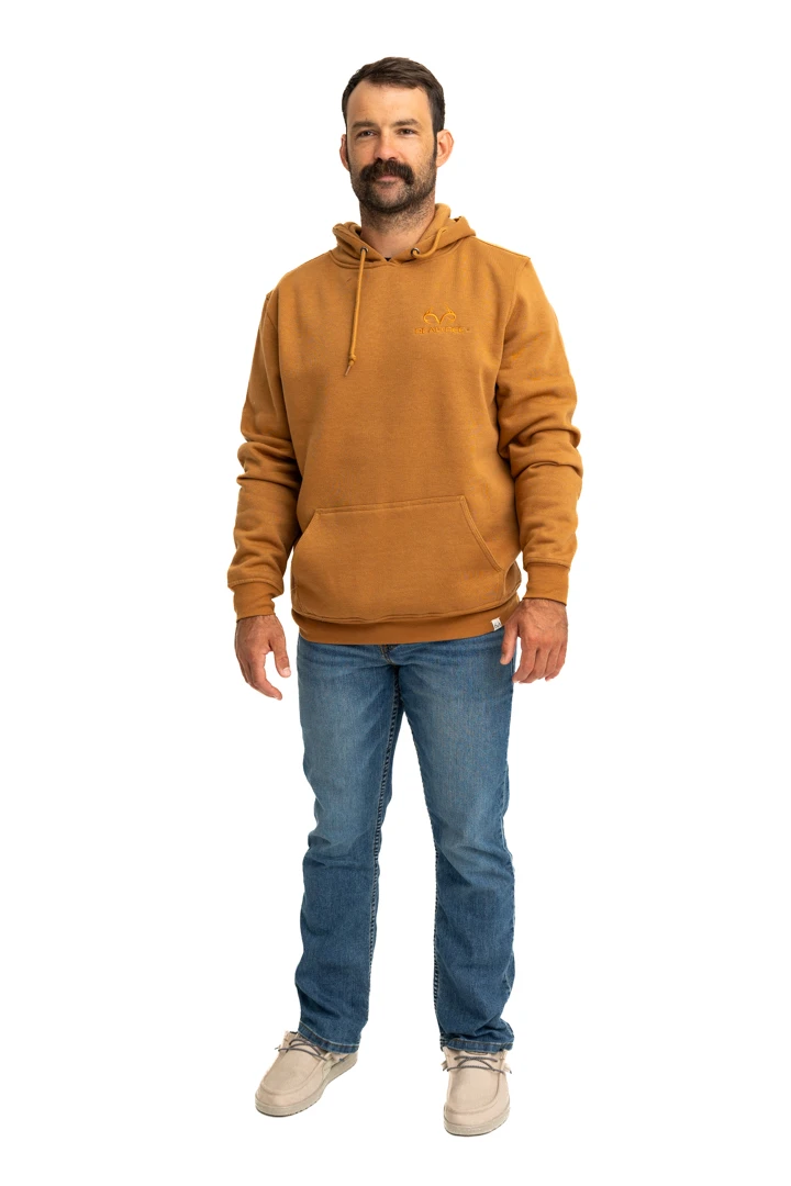 Realtree Men's Jackson Pullover Brown Work Hoodie 4 Realtree Men's Jackson Pullover Brown Work Hoodie - Image 2