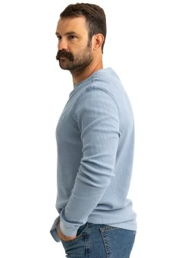 Realtree Men's Highwayman Blue Work Thermal Long Sleeve Shirt -Camouflage Sales Shop C11217 BL detail2 42582.1693257803