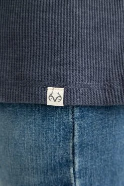 Realtree Men's Highwayman Navy Work Thermal Long Sleeve Shirt -Camouflage Sales Shop C11217 NV detail3 21732.1693257933