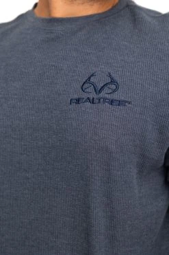 Realtree Men's Highwayman Navy Work Thermal Long Sleeve Shirt -Camouflage Sales Shop C11217 NV detail 35449.1693257933