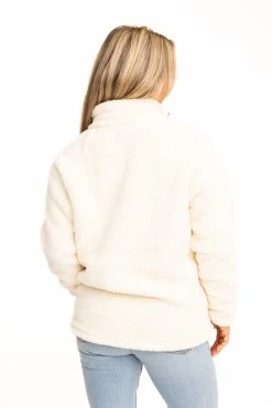 Realtree Women's Jolene Gray Sherpa 1/4 Zip Pullover -Camouflage Sales Shop C30384 TN BACK 83890.1693240774