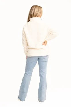 Realtree Women's Jolene Gray Sherpa 1/4 Zip Pullover -Camouflage Sales Shop C30384 TN FULL BACK 54862.1693240774