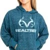 Realtree Women's Applejack Blue Speckled Fleece Hoodie 2 Realtree Women's Applejack Blue Speckled Fleece Hoodie -Camouflage Sales Shop C30385 BL POCKETS 82456.1693237208