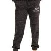 Realtree Women's Applejack Black Speckled Fleece Jogger -Camouflage Sales Shop C30387 BK FRONT 77388.1693236457