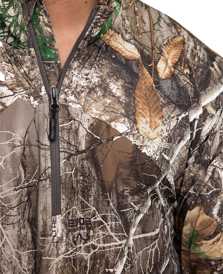 Realtree Meshback 1/4 Zip Performance Men's Shirt | EDGE 6 Realtree Meshback 1/4 Zip Performance Men's Shirt | EDGE - Image 4