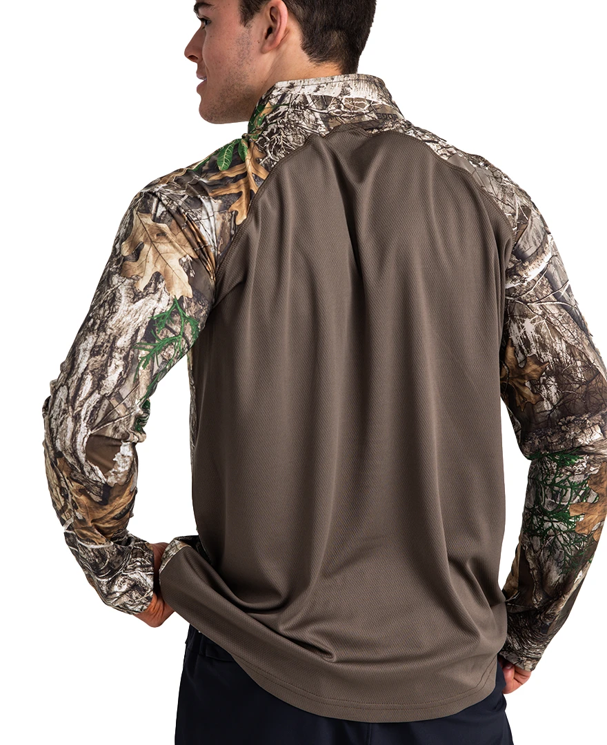 Realtree Meshback 1/4 Zip Performance Men's Shirt | EDGE 4 Realtree Meshback 1/4 Zip Performance Men's Shirt | EDGE - Image 2