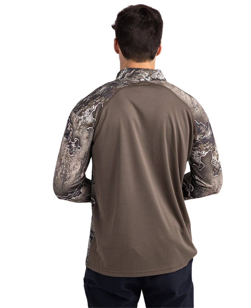 Realtree Meshback 1/4 Zip Performance Men's Shirt | EXCAPE 6 Realtree Meshback 1/4 Zip Performance Men's Shirt | EXCAPE - Image 4