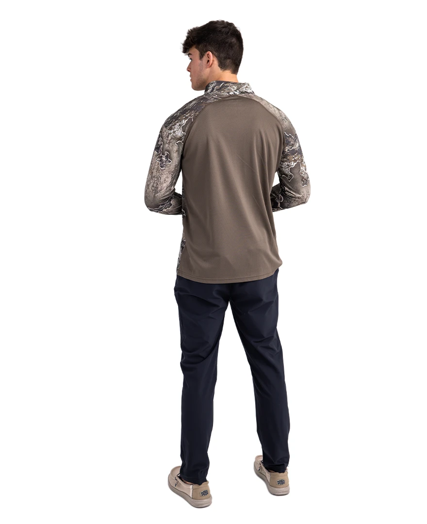 Realtree Meshback 1/4 Zip Performance Men's Shirt | EXCAPE 7 Realtree Meshback 1/4 Zip Performance Men's Shirt | EXCAPE - Image 5