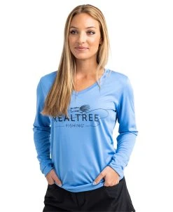 Realtree Fishing Women's Performance Blue Long Sleeve Shirt 6 Realtree Fishing Women's Performance Blue Long Sleeve Shirt -Camouflage Sales Shop FishingBlueWomens6 74605.1683141212
