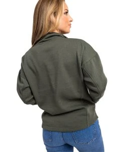 Realtree Women's Aspen 1/4 Snap Fleece Pullover -Camouflage Sales Shop Green Edge QZ 880x10804 33344.1682542628