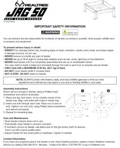 Realtree JAG (Just Above Ground) 50 Wildlife Feeder -Camouflage Sales Shop JAG50 62569.1689783602
