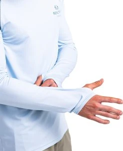 Realtree Fishing Long Sleeve Performance Men's Raglan Blue Shirt -Camouflage Sales Shop Light Blue Fishing LS 880x10805 10955.1682369324