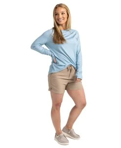 Realtree Fishing Long Sleeve Performance Women's Raglan Shirt -Camouflage Sales Shop Light Blue Womens LS 880x10801 69127.1682360485