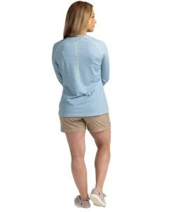 Realtree Fishing Long Sleeve Performance Women's Raglan Shirt -Camouflage Sales Shop Light Blue Womens LS 880x10808 74878.1682360483