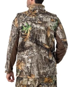 Realtree Men's Camo Early Dawn Sherpa Shell Vest | EDGE -Camouflage Sales Shop M10016 ED BACK 59810.1684268466