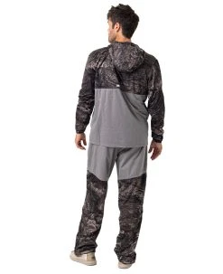 Realtree Men's Black Roaring Springs Packable UPF 40+ Rain Pant | Aspect -Camouflage Sales Shop M10030 CHAR BACK FULL 15390.1684250961