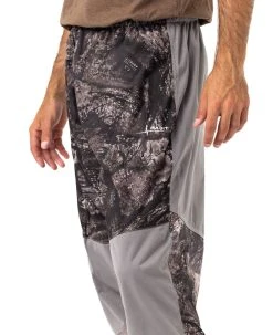 Realtree Men's Black Roaring Springs Packable UPF 40+ Rain Pant | Aspect -Camouflage Sales Shop M10030 CHAR POCKET 99111.1684250961