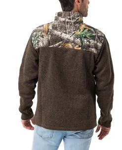 Realtree Men's Crater Valley Sweater Fleece ¼ Zip Jacket | EDGE -Camouflage Sales Shop M10031 ED BACK 07806.1684268533