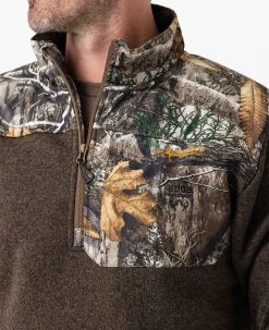 Realtree Men's Crater Valley Sweater Fleece ¼ Zip Jacket | EDGE -Camouflage Sales Shop M10031 ED DETAILS 96726.1684268534