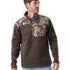 Realtree Men's Crater Valley Sweater Fleece ¼ Zip Jacket | EDGE -Camouflage Sales Shop M10031 ED FRONT 25319.1684268533