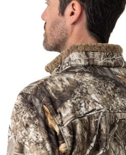 Habit Men's Camo Early Dawn Sherpa Shell Jacket | EDGE -Camouflage Sales Shop M10033 ED COLLAR 43172.1684251886