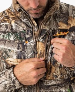 Habit Men's Camo Early Dawn Sherpa Shell Jacket | EDGE -Camouflage Sales Shop M10033 ED ZIPPER 20759.1684251887