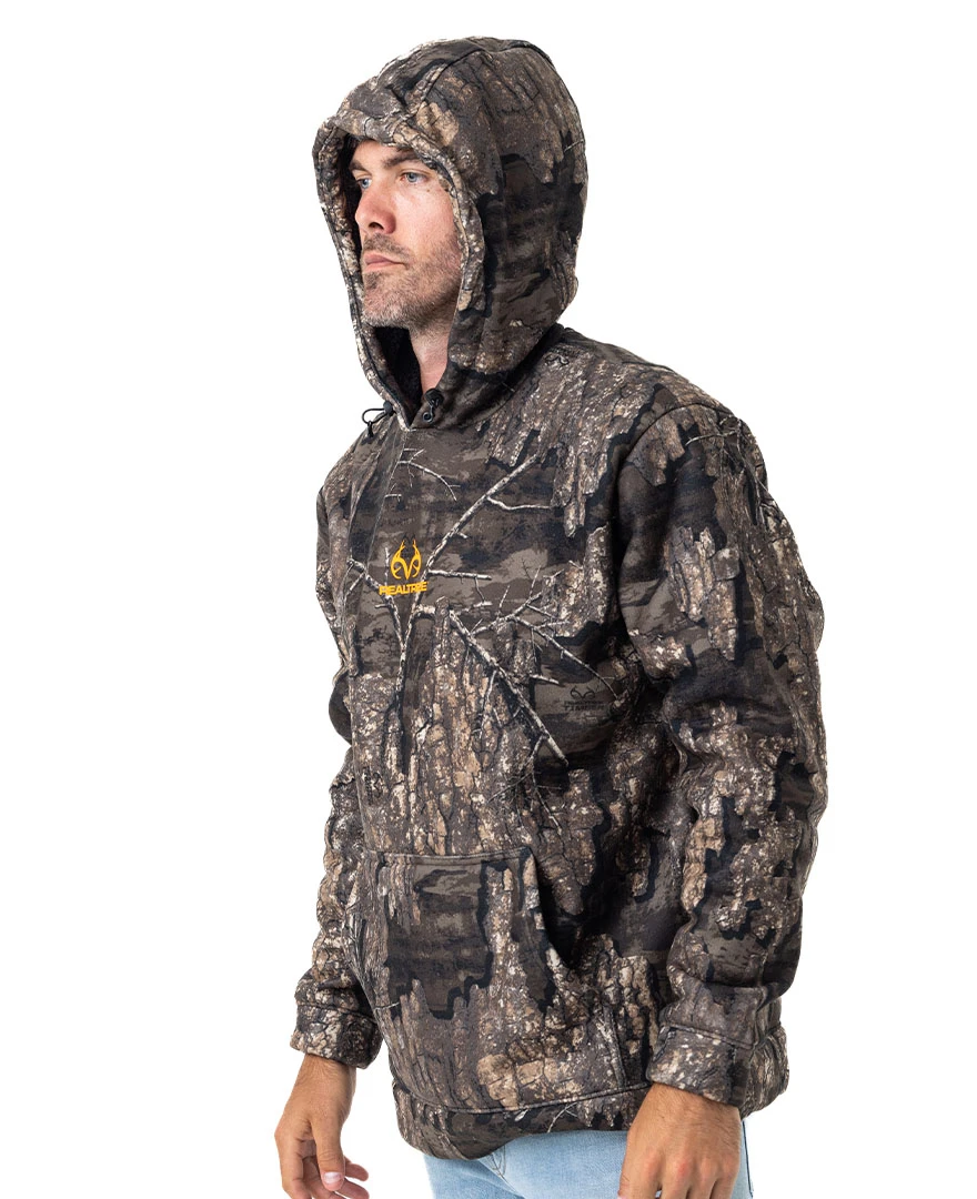 Realtree Men's Sherpa Hoodie | Timber 6 Realtree Men's Sherpa Hoodie | Timber - Image 4