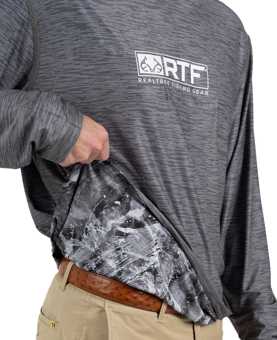 Realtree Fishing Reversible Performance Men's Black Shirt | COV3 9 Realtree Fishing Reversible Performance Men's Black Shirt | COV3 - Image 7