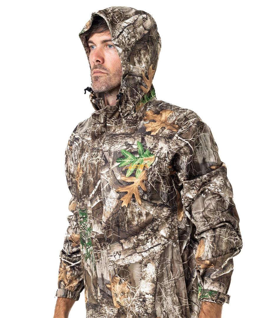Realtree Men's Roaring Springs Packable Rain Jacket | EDGE 3 Realtree Men's Roaring Springs Packable Rain Jacket | EDGE