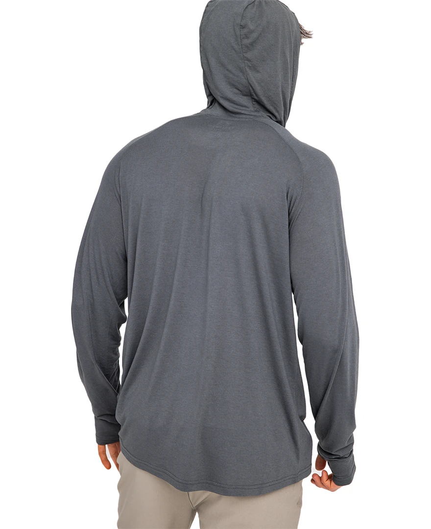 Realtree Fishing Bamboo Men's Long Sleeve Black Hooded Shirt 8 Realtree Fishing Bamboo Men's Long Sleeve Black Hooded Shirt - Image 6