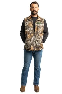 Realtree Men's High Pile Vest | EDGE -Camouflage Sales Shop M303 ED front3 69088.1693420770