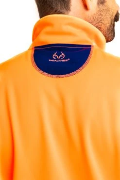 Realtree Men's Blaze Orange Fleece Vest -Camouflage Sales Shop M306 BO back2 98080.1693429418