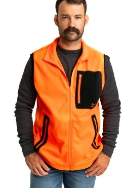Realtree Men's Blaze Orange Fleece Vest