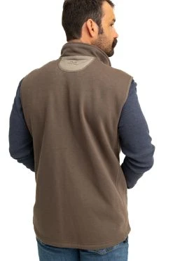 Realtree Men's Brown Fleece Vest -Camouflage Sales Shop M306 BR back3 68444.1693428549