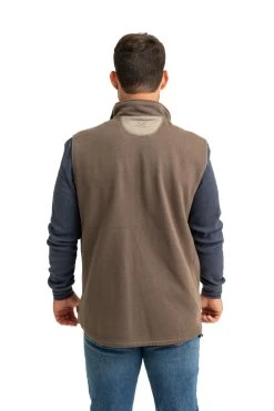 Realtree Men's Brown Fleece Vest -Camouflage Sales Shop M306 BR back 43734.1693428548