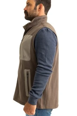 Realtree Men's Brown Fleece Vest -Camouflage Sales Shop M306 BR detail3 47860.1693428549