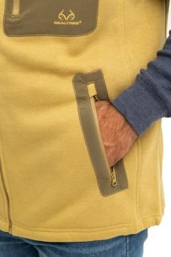 Realtree Men's Tan Fleece Vest -Camouflage Sales Shop M306 TN detail2 61745.1693429008